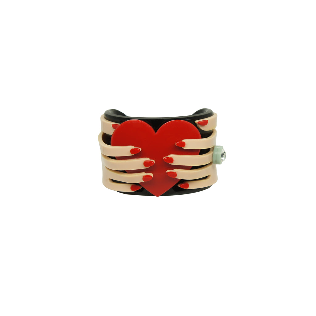 BRACELETE MÃOS E CORAÇÃO