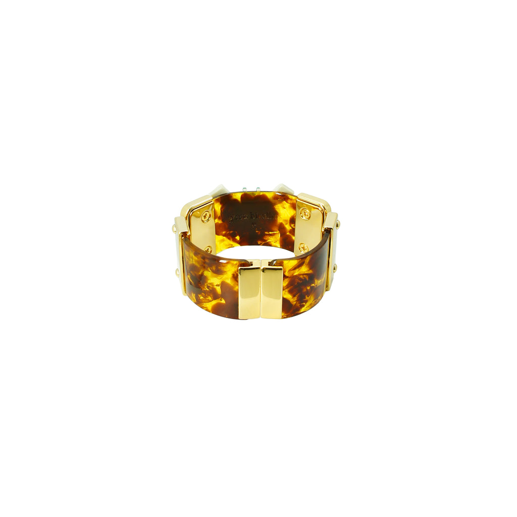 BRACELETE LIBÉLULA CARAMELO GRANITO