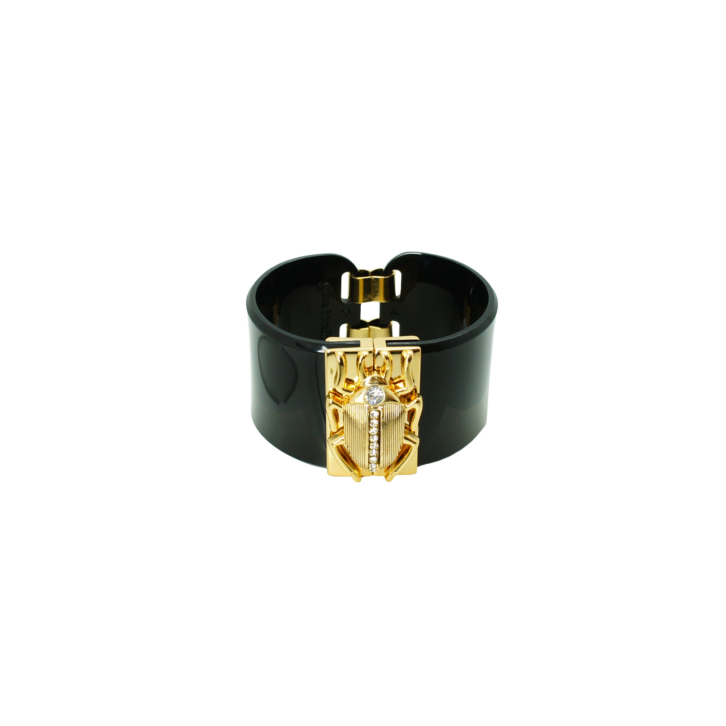 SCARAB CLASP BRACELET / BLACK