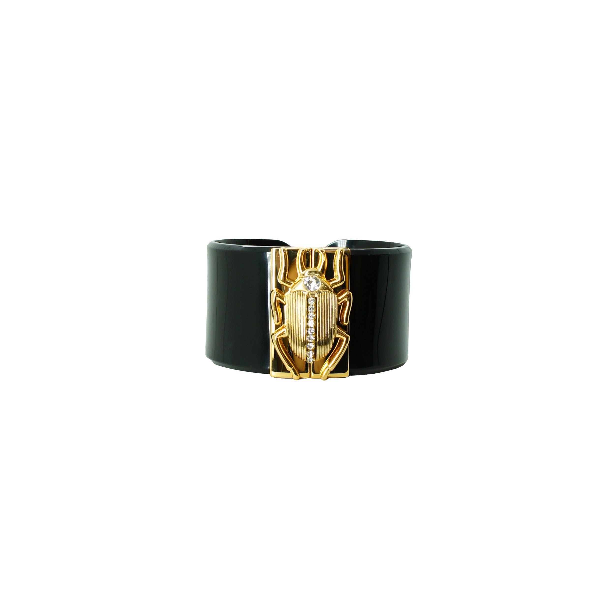 SCARAB CLASP BRACELET / BLACK