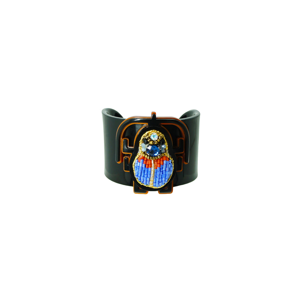 BRACELETE SCARAB BORDADO