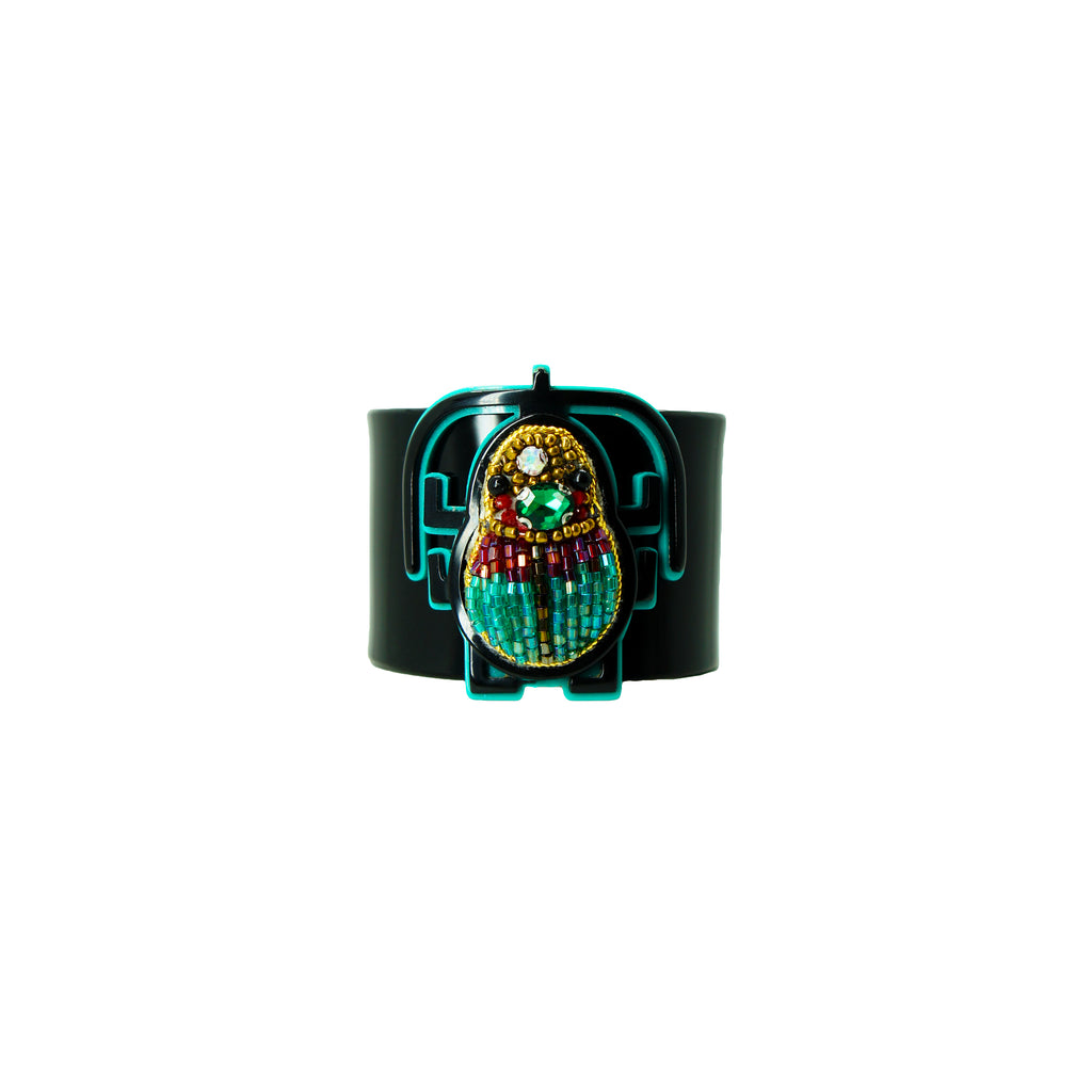 BRACELETE SCARAB BORDADO