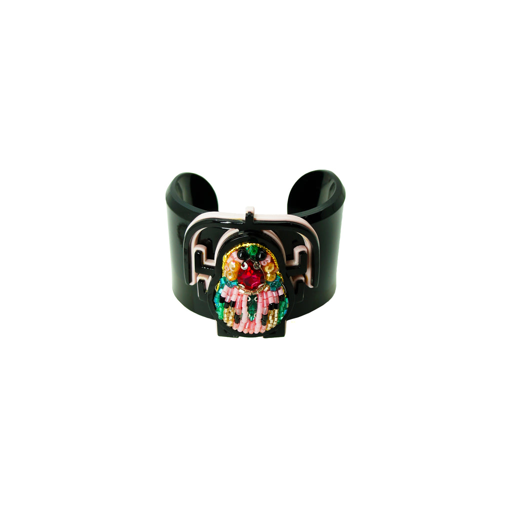BRACELETE SCARAB BORDADO