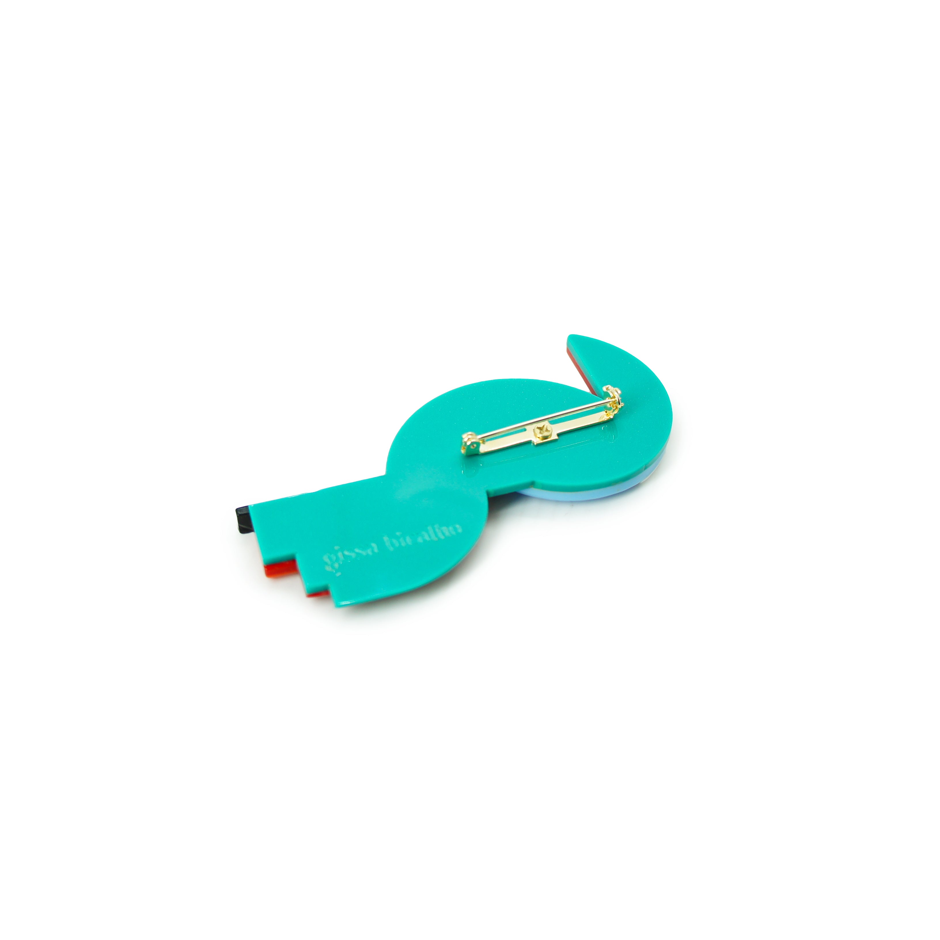 PALE GREEN TOUCAN BROOCH