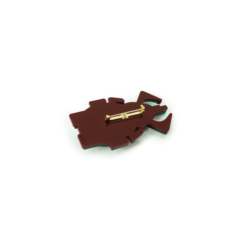 BROCHE SCARAB BORDADO