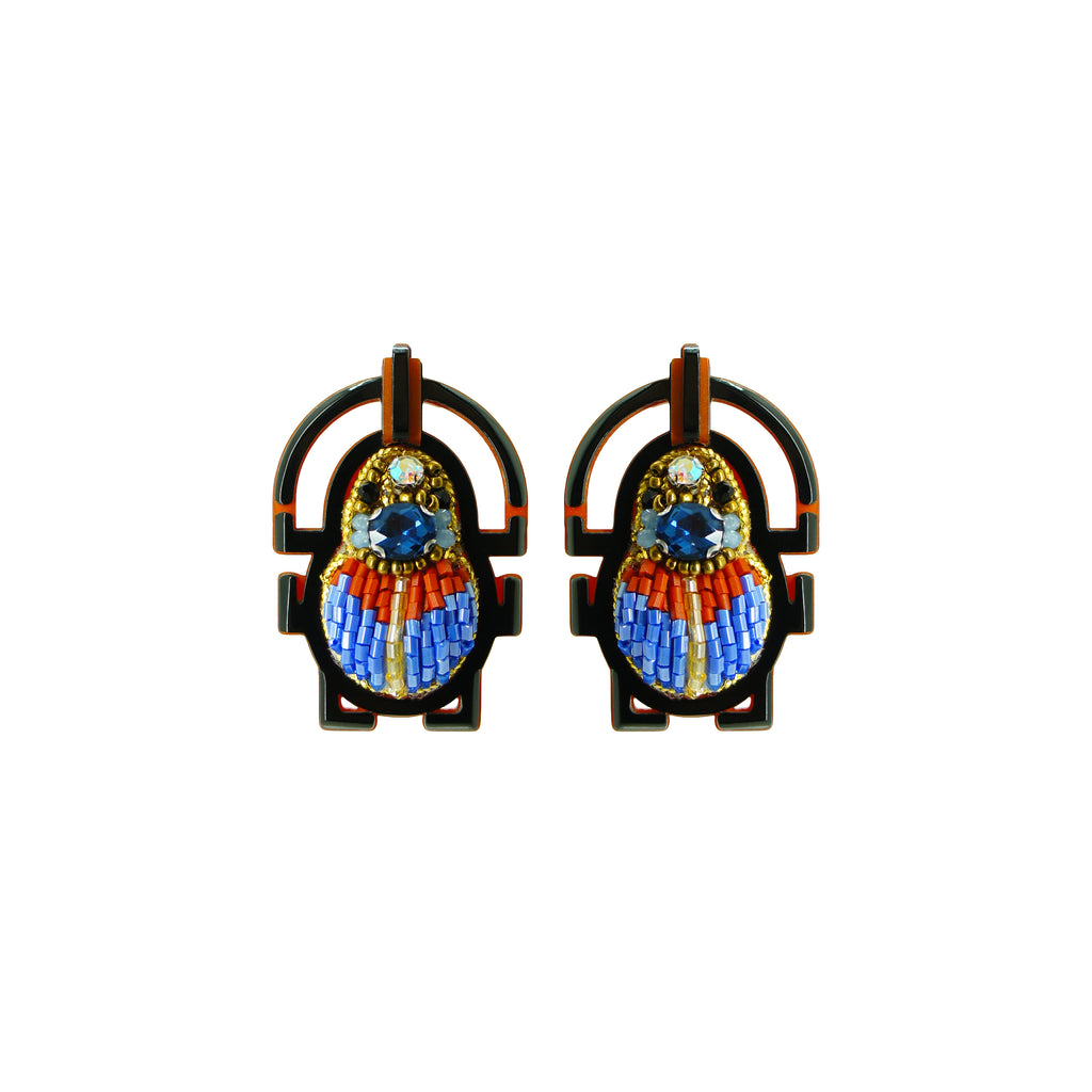 BRINCO SCARAB BORDADO