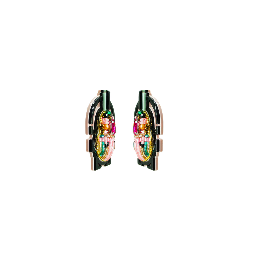 BRINCO SCARAB BORDADO