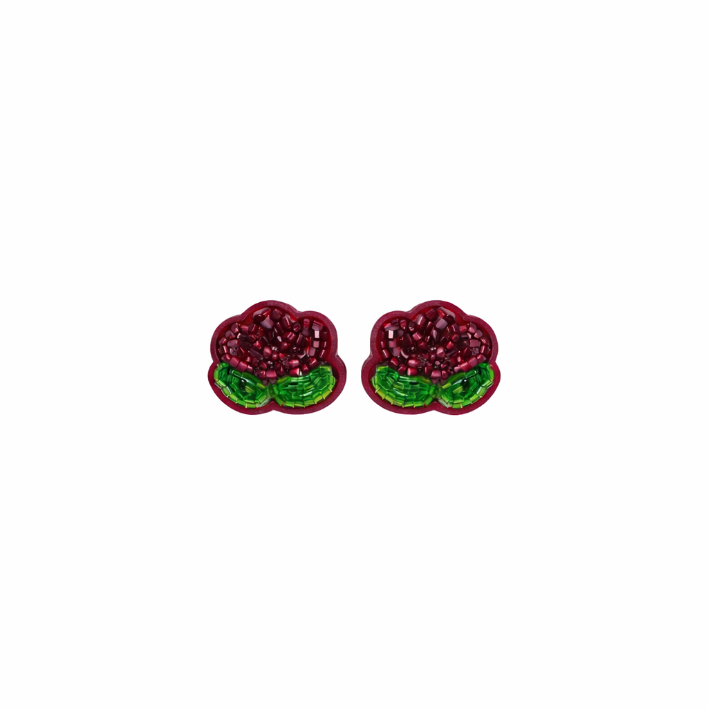 COTTON FLOWER EARRING