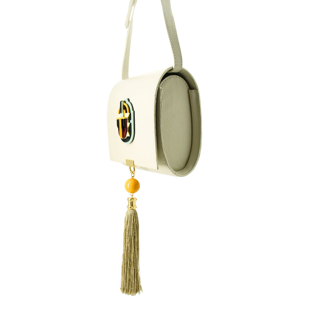 BOLSA COURO SCARAB DECO