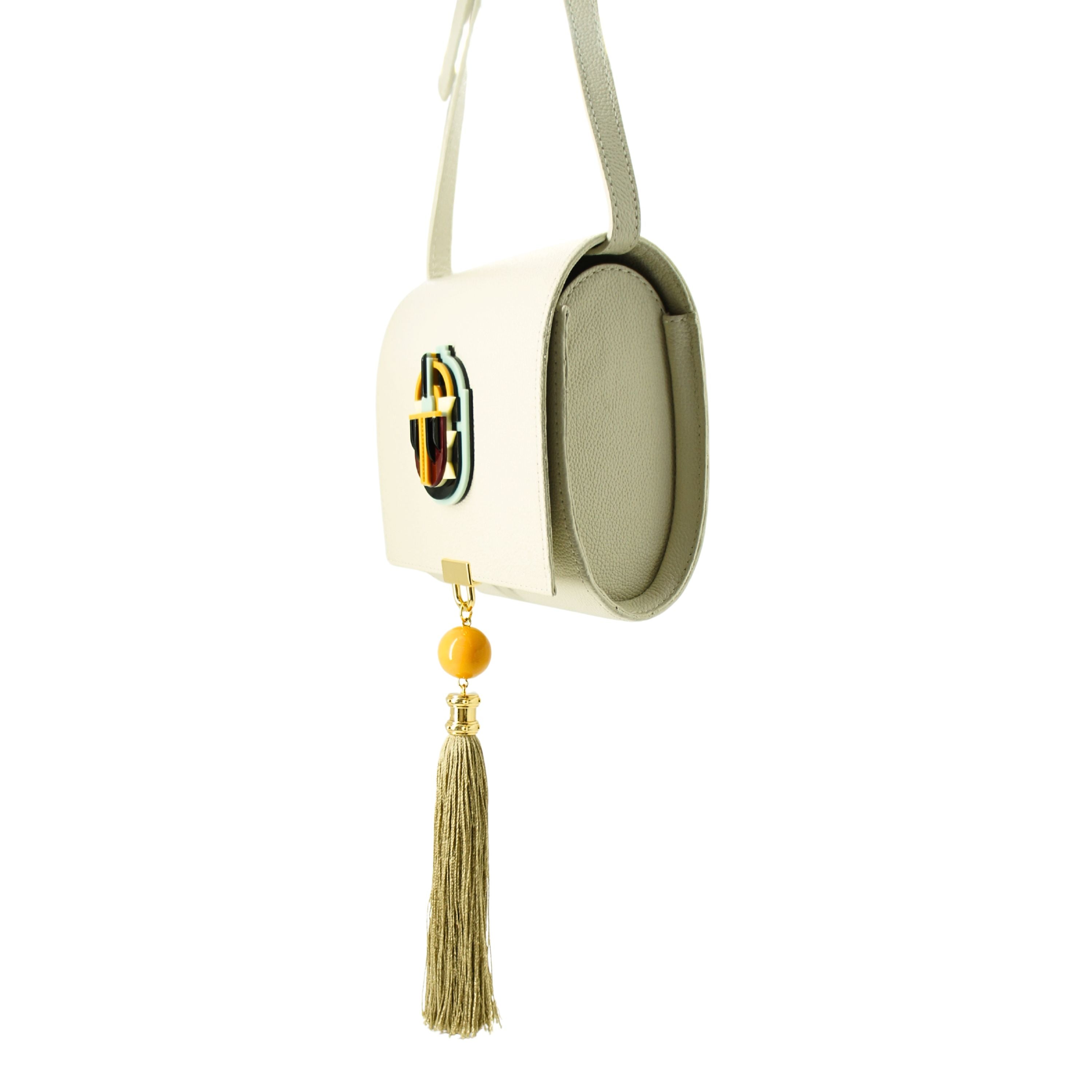 SCARAB DECO LEATHER BAG