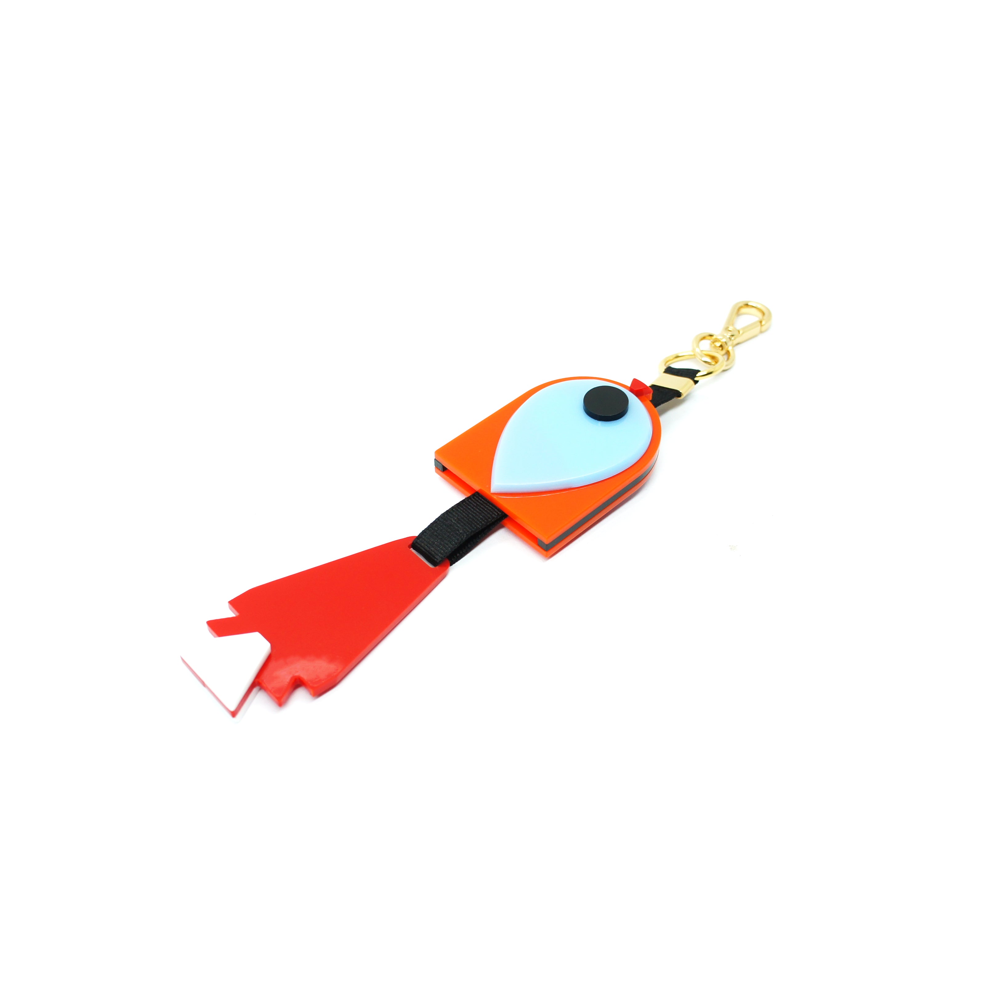FISH / ORANGE KEYCHAIN