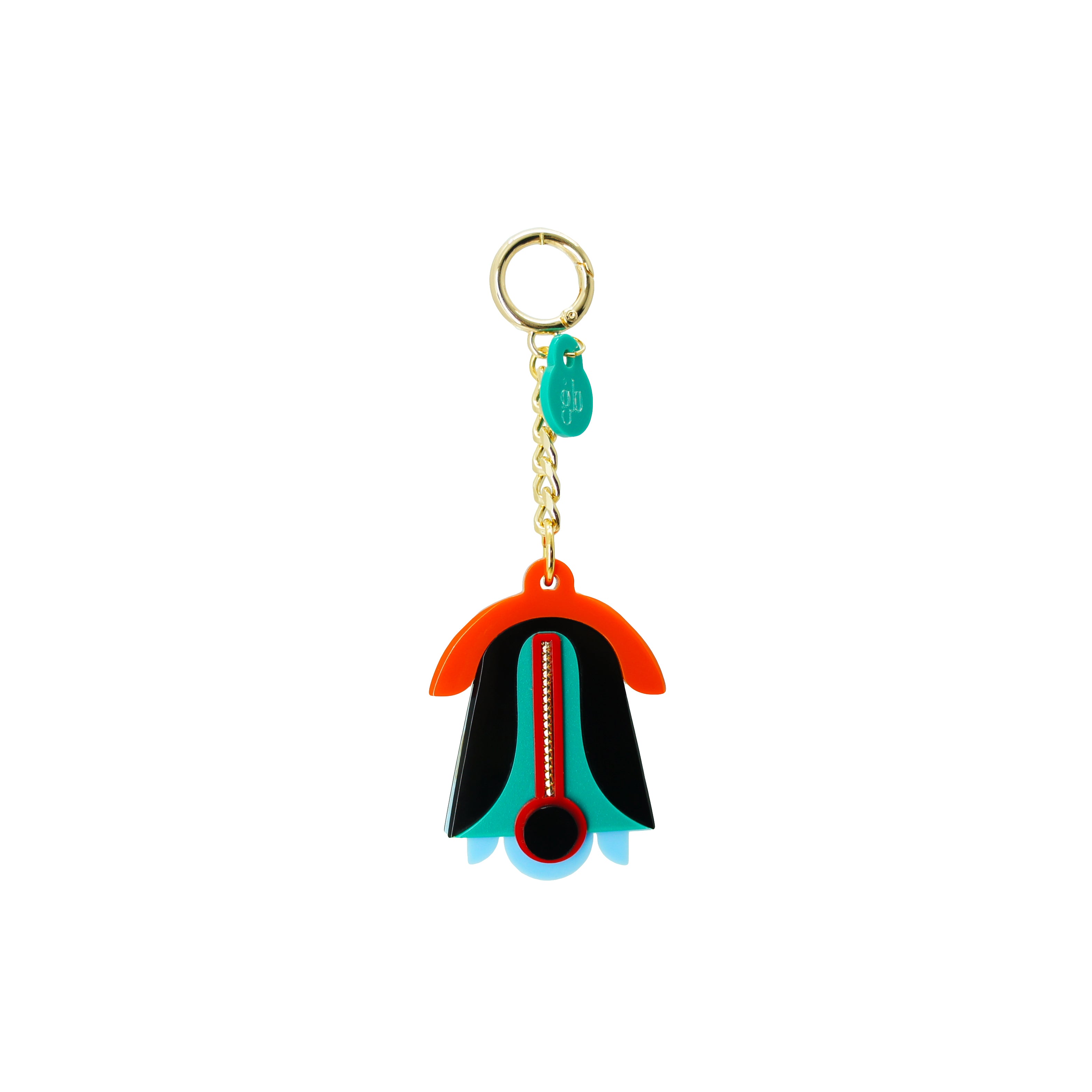 KEYRING TULIP / TURQUOISE GREEN