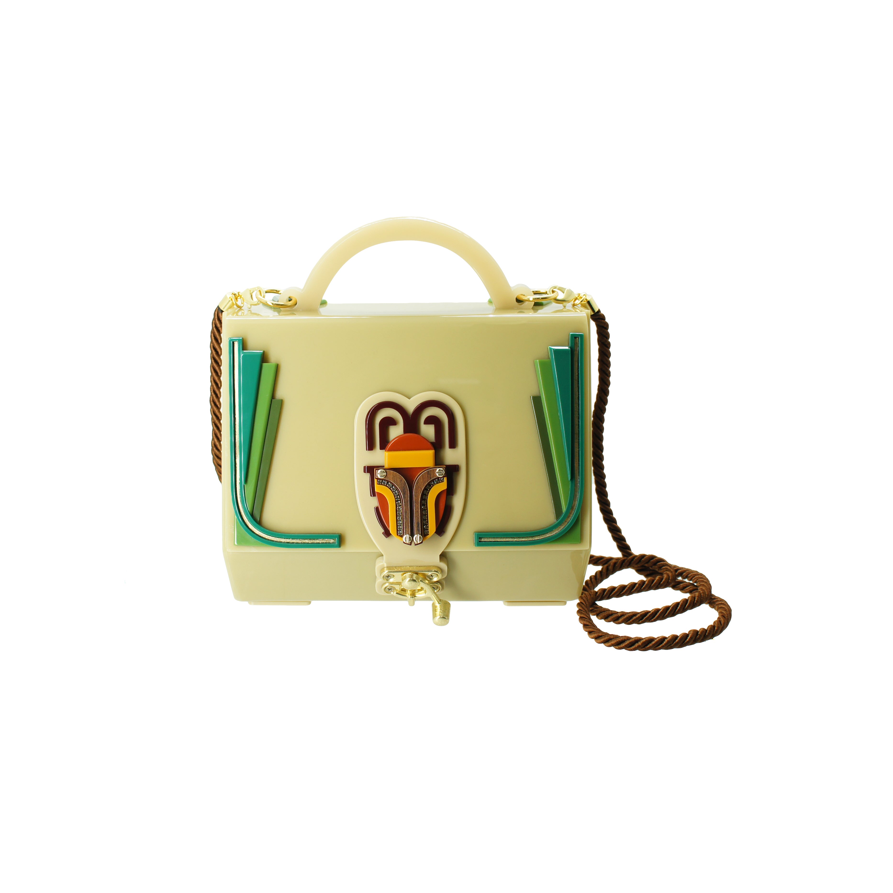 SCARAB / ROSE CLUTCH BAG