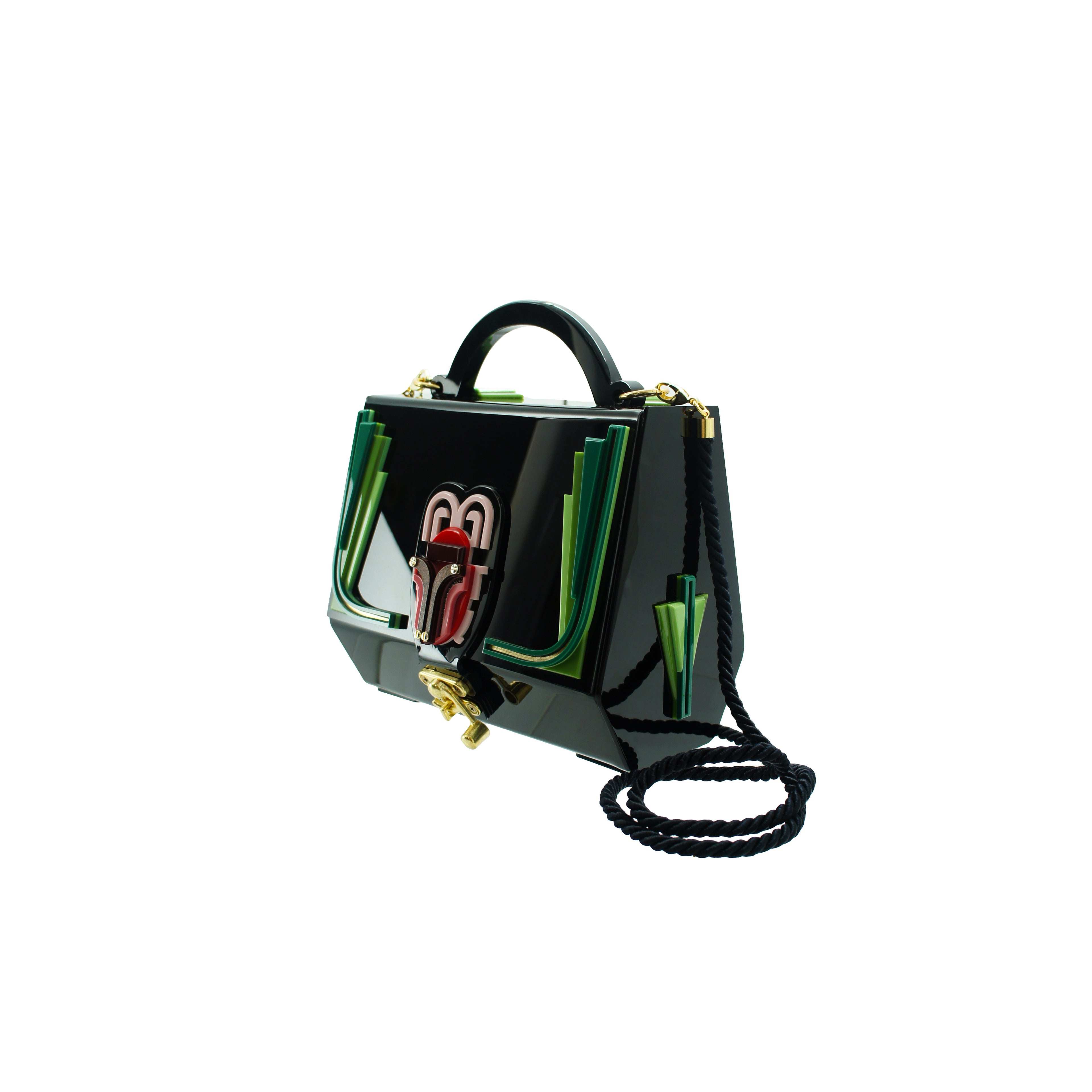 SCARAB / ROSE CLUTCH BAG