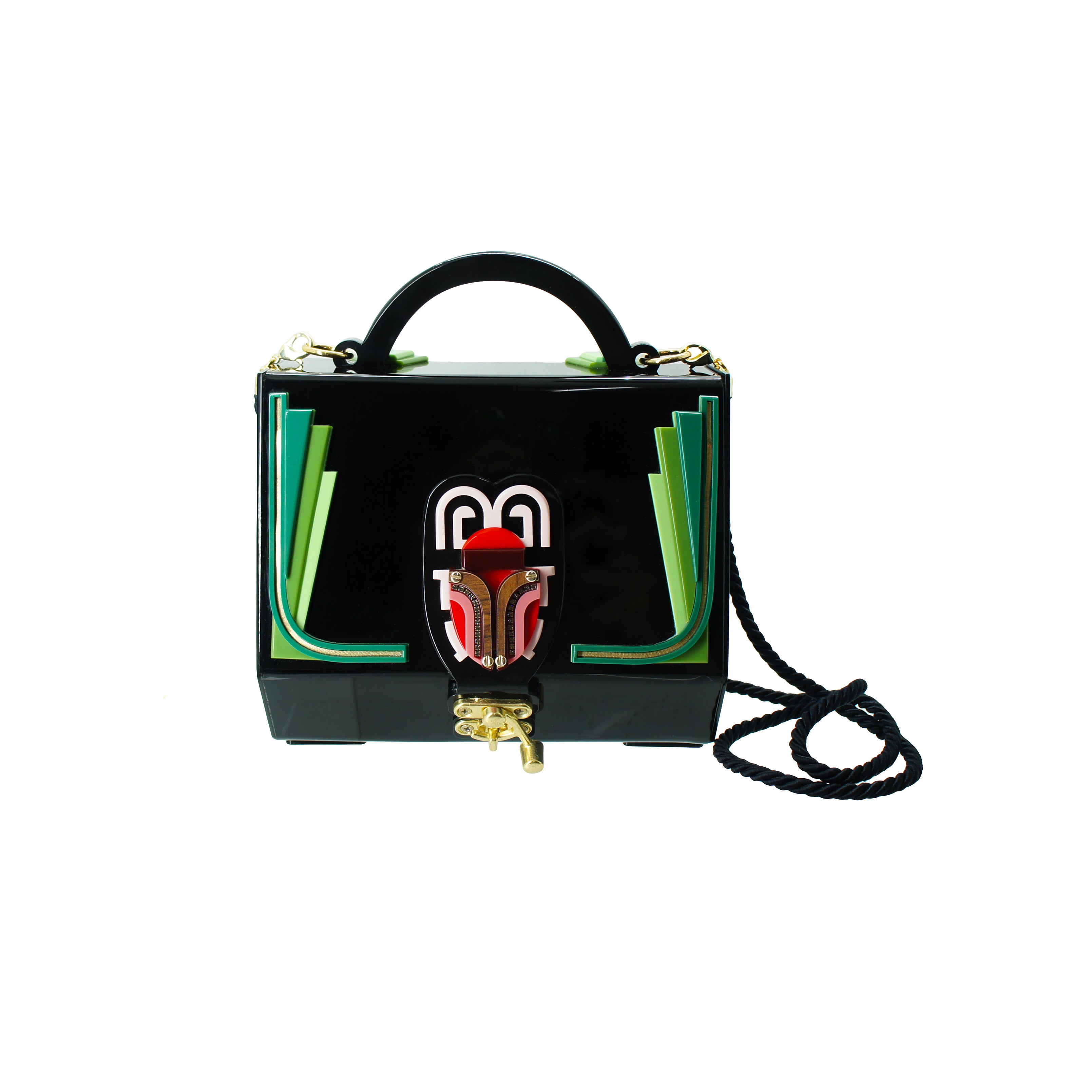 SCARAB / ROSE CLUTCH BAG