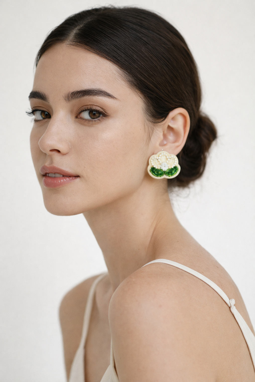 BRINCO FLOR ALGODÃO