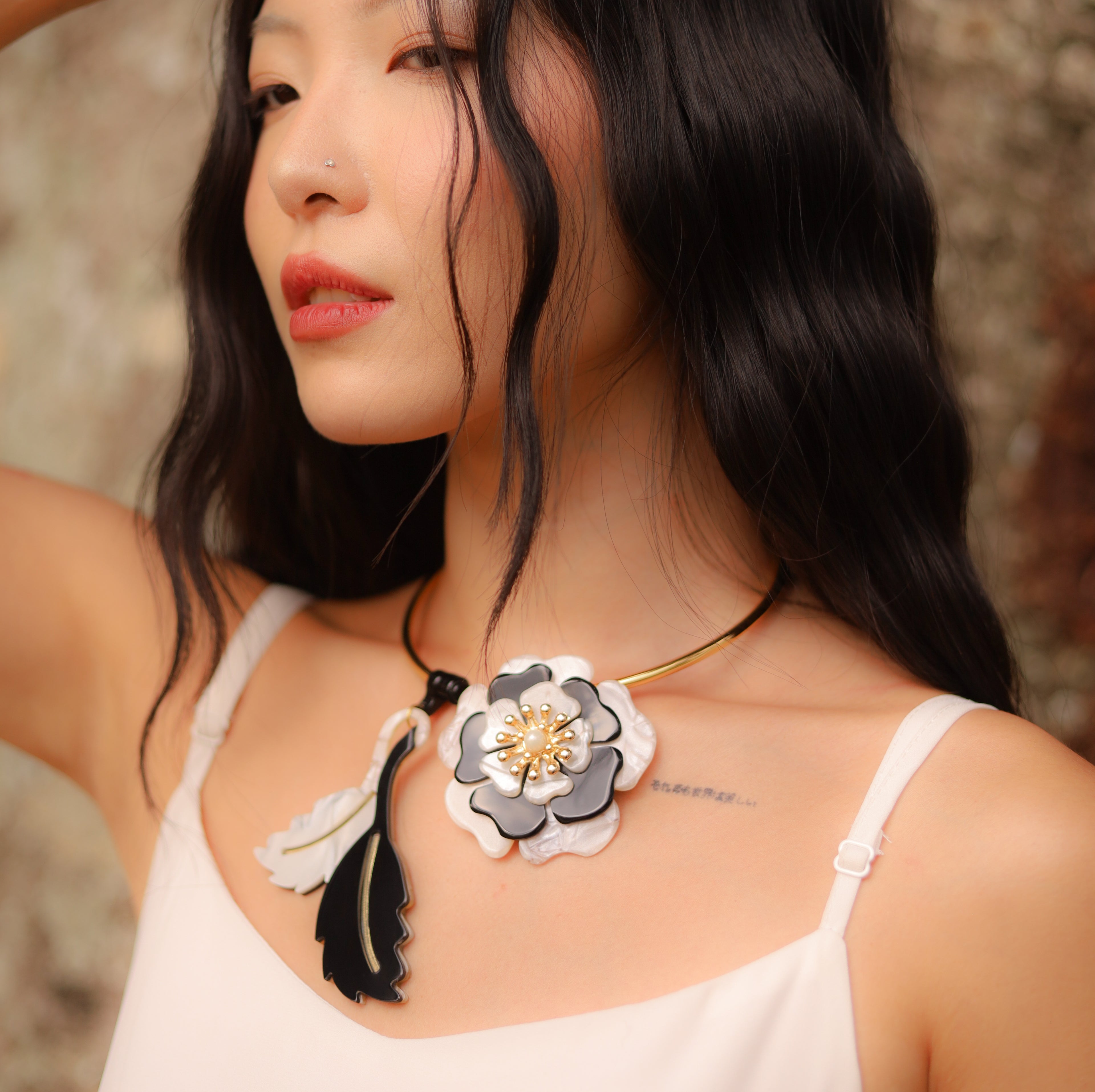 Camellia Choker Necklace